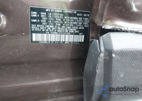 2019 Subaru Ascent Limited z USA, uszkodzony, nr VIN 4S4WMALD3K3427589